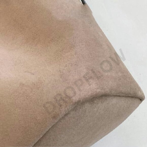 Vegan Leather Suede Bucket Hobo Tote Y2K Chic Casual Shoulder Bag - Picture 7 of 8